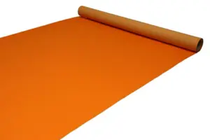 Orange Løber i nålefilt - 2 meter bredde - REST 265X200 CM.