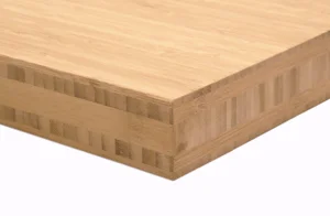 40 mm bambusplade - Side pressed, Ecru 122x244 cm.