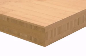 40 mm bambusplade - Plain pressed, Ecru 70x400 cm.