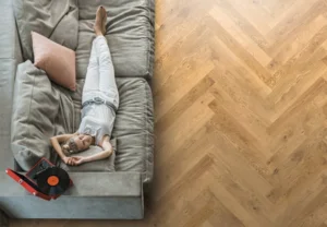 Eg Semirøget Herringbone Matlak Børstet  