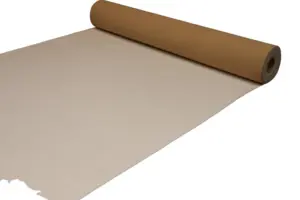 Hvid Løber i filt - 2 meter bredde - REST 385X200 CM.