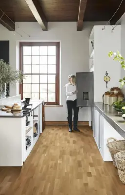 Kährs Tres 3-stav, Eg Lecco - Mat lakeret  