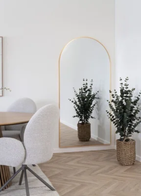 Madrid Spejl med messing look ramme - UDSOLGT TIL UGE 41.