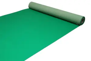 Messetæppe - Grøn Løber i nålefilt - REST 350X200 CM.