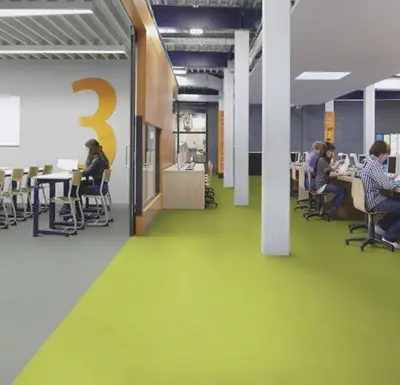 Marmoleum  Concrete - Green Glow