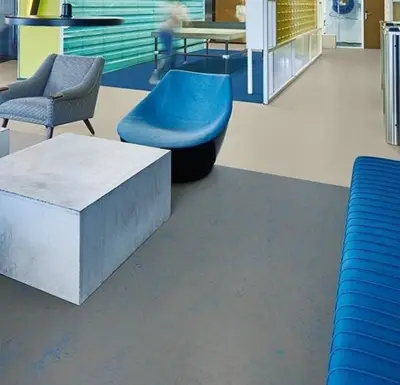Marmoleum  Concrete - Blue Shimmer