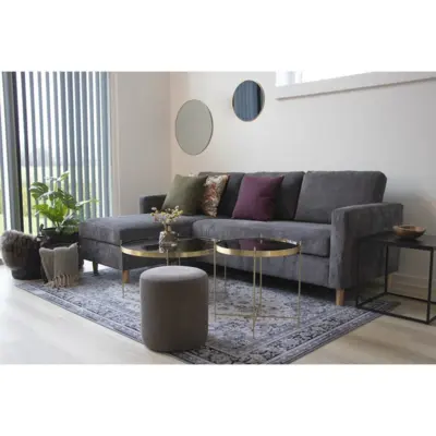 Jersey, spejl messing look Ø60 cm.