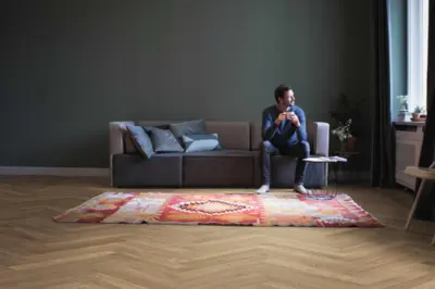 Sildebensparket Allegro - Eg lyse hvid Trend børstet nD