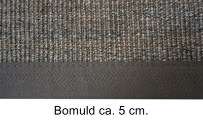 Cancun, Sort - Sisaltæppe på mål  