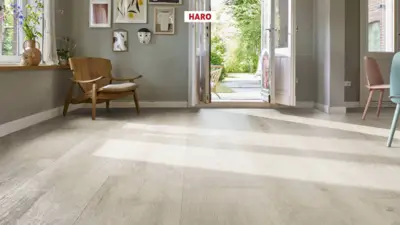 Haro laminatgulv, Gran Via - Eg Bergamo, Sølvgrå - RESTSALG