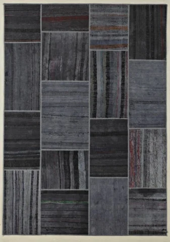 Kelim Patchwork - Dark Grey - REST 160X230