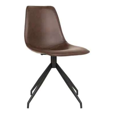 Monaco Dining Chair w. Swivel, brun