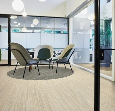 Marmoleum Striato - Bleached gold 