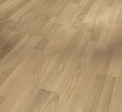 Trægulv Classic 3060 - Eg Sauvignon let hvidtet, 3-stavs Natur hvid mat lak 
