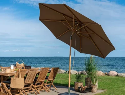 Austin Parasol, Sandfarvet med tilt - UDSOLGT TIL UGE 1/2027.