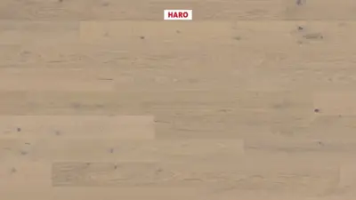 Haro plankegulv -  Eg sand grå Universal børstet nL+
