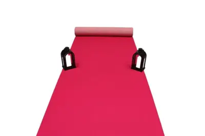 Pink Løber i nålefilt - 1 meter bredde - REST 200X100 CM.