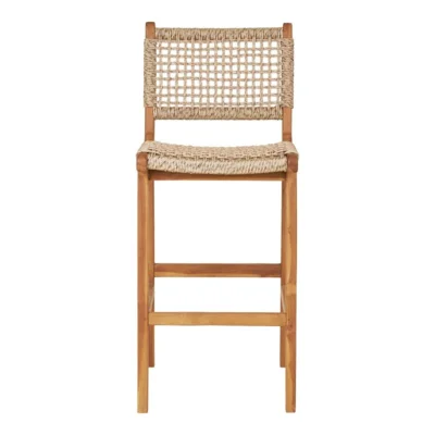 Derby Counterstol i teak og polyrattan.