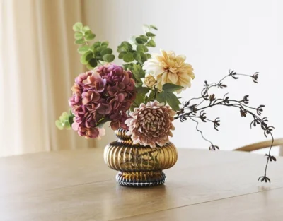 Dahlia Buket, Kunstige blomster mix