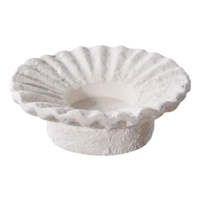 Lysestager, Hvid cement sæt á 2 stk.