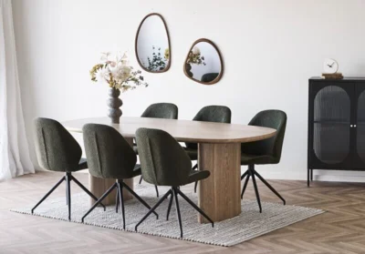 Luxon Spejl med MDF ramme - organisk form