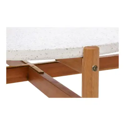 Terracina Sofabord, Akacie og terrazzo