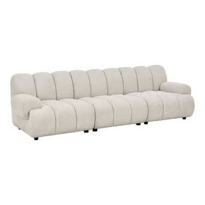 Taza modulsoft, sandfarvet 3,5 personers sofa