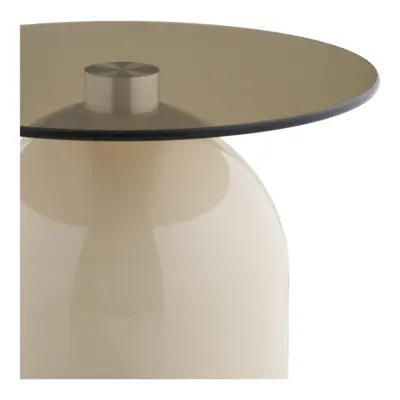 Ravello hjørnebord, Hærdet glas og metal