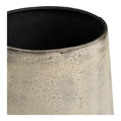 Hou metal dekorationskrukker i antik beige, Sæt á 2 stk.