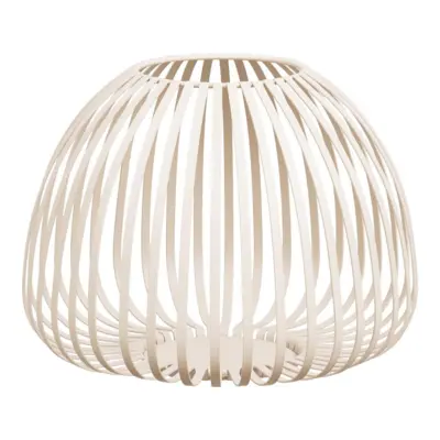 Stoense Lanterne, 19 cm. høj beigefarvet og i metal