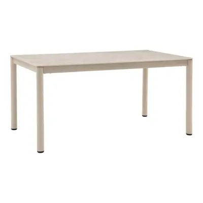 Alcudia, Spisebord m. sandfarvet keramikbordplade - 160 cm.