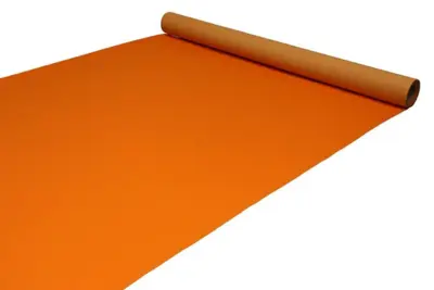Messetæppe - Orange Løber i nålefilt - REST 425X200 CM.