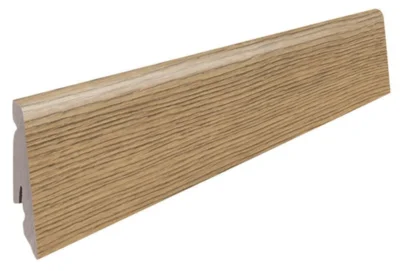 Fodpanel til laminatgulv, Eg Metallic natur, 19x58 mm.
