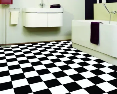 Inspire Modena skakternet vinylgulv - REST 375X400 CM.