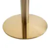 Spisebord Bolzano, Rundt med marmor look bordplade
