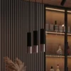 Loftslampe LOOPEZ sort/kobber - RESTSALG