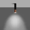 Loftslampe LOOPEZ sort/kobber - RESTSALG