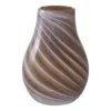 Vase, i brunt glas Ø16 cm