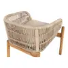 Terracina Spisebordsstol akacietræ med beige hynde