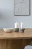 Skål i beige polyresin