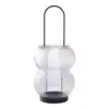 Lucena Lanterne, i sort metal og glas