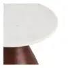 Heide Hjørnebord, Mango træ og marmor - 41 cm.