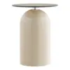 Ravello hjørnebord, Hærdet glas og metal
