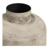 Hou metal dekorationskrukke i antik beige, Stor