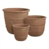 Kragholm Krukke i brun terracotta med drænhul, sæt á 3 stk. - UDSOLGT TIL UGE 1/2027