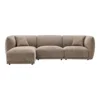 Noor Loungesofa, Brun og venstrevendt